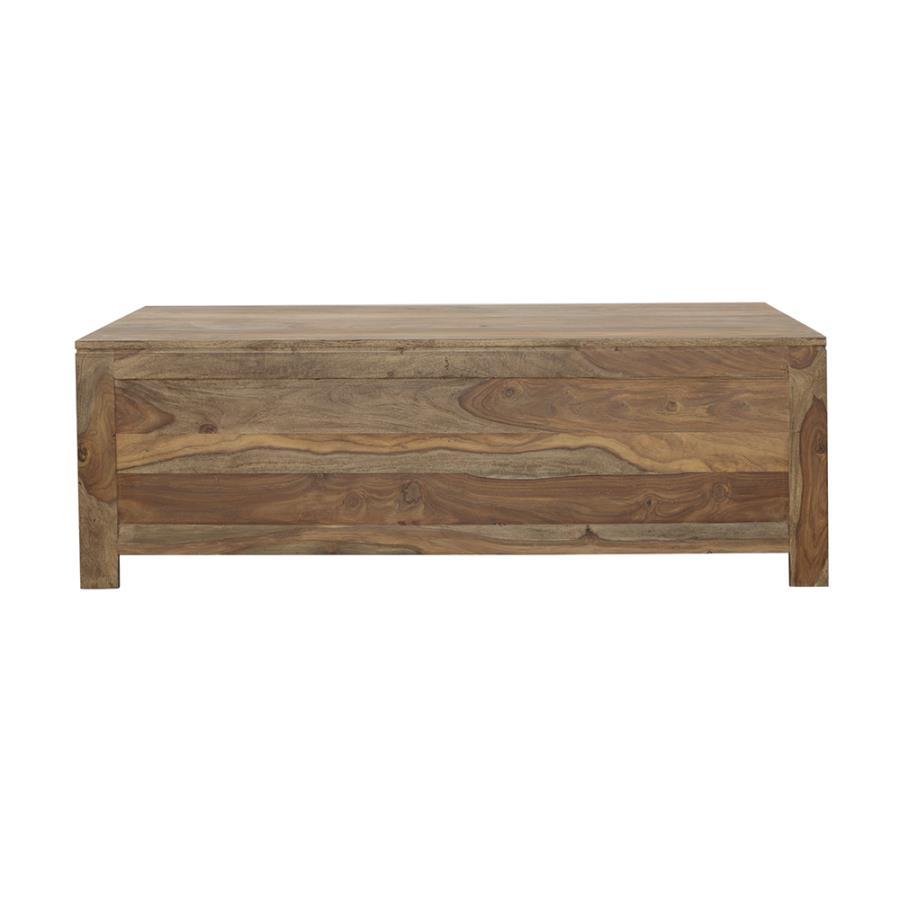 Esther - 6-Drawer Storage Coffee Table - Natural Sheesham