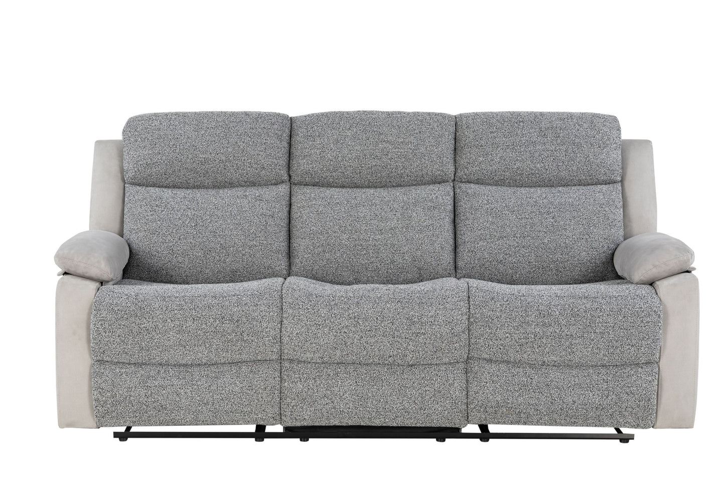 U6027 - Reclining Sofa - Dark Gray / Light Gray