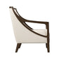 Hopkins - Chair With Brown Arm Columbia Natural