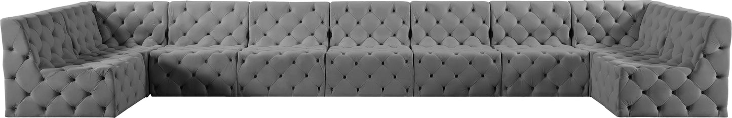 Tuft - Modular Sectional 9 Piece - Gray