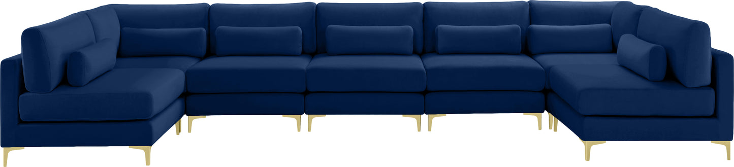 Julia - Modular Sectional 7 Piece - Navy