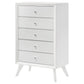 Janelle - 5-Drawer Bedroom Chest - White