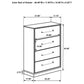 Fenwick - 4-Drawer Chest Of Drawers - Gray Oak