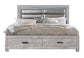 Nolan - King Bed - Gray