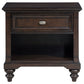 Andover - 1-Drawer Nightstand Bedside Table - Dark Oak