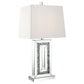 Ayelet - Tapered Shade Mirrored Table Lamp - Silver