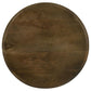 Deja - 3 Piece Round Nesting Table - Natural And Gunmetal