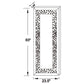 Valerie - Acrylic Crystal Floor Mirror - Silver