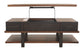 Stanah - Brown / Beige - Lift Top Cocktail Table