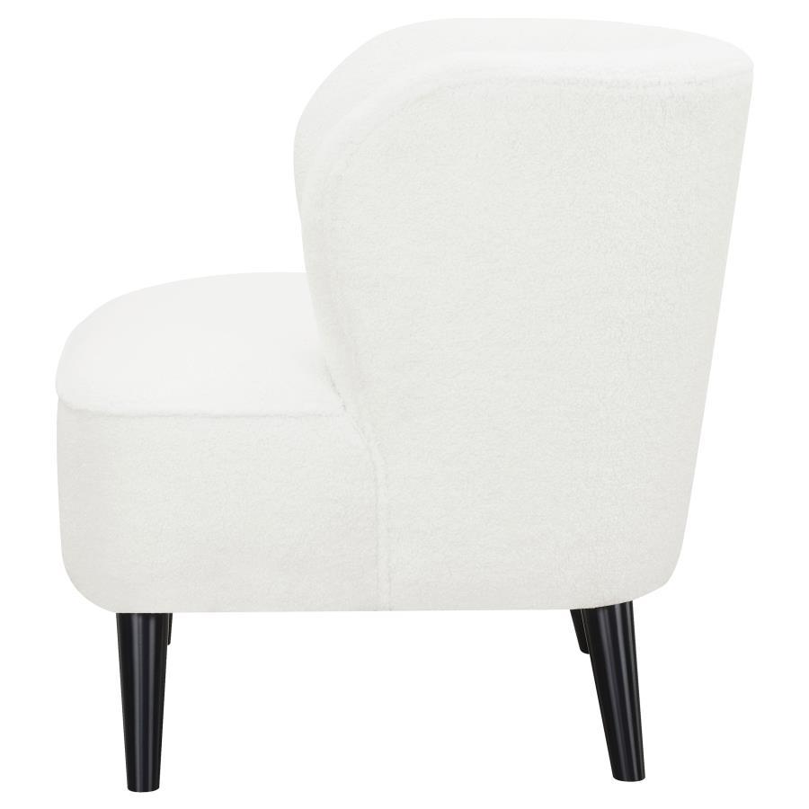 Alonzo - Faux Sheepskin Upholstered Accent Chair - Natural