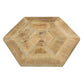 Adger - 2 Piece Hexagon Nesting Tables - Natural And Black