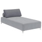 Giovanni - Upholstered Accent Chaise Lounger - Gray