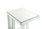 Nysa - Accent Table - Mirrored & Faux Crystals Inlay - 24"