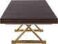 Excel - Extendable Dining Table with Gold Base