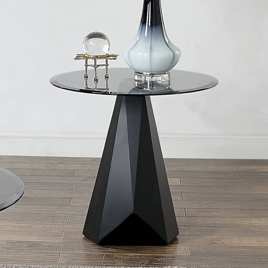 Bishop - End Table - Black / Gray