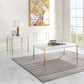 Otrac - Coffee Table - White & Gold Finish