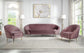 Abey - Sofa - Pink Velvet