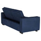 Gretchen - Multipurpose Upholstered Convertible Sleeper Sofa Bed - Navy Blue