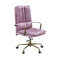 Tinzud - Office Chair - Pink Top Grain Leather