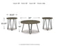 Hadasky - Brown / Beige - Occasional Table Set (Set of 3)