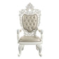 Vanaheim - Dining Chair (Set of 2) - Beige PU & Antique White Finish