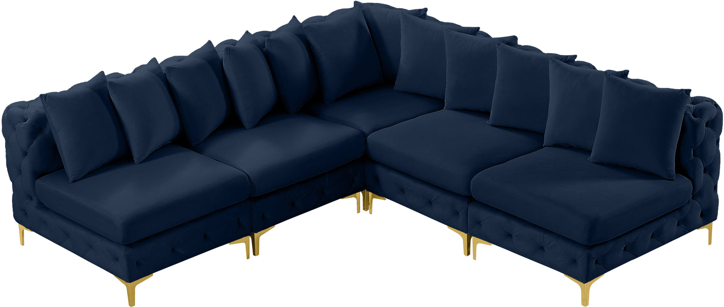 Tremblay - Modular Sectional 5 Piece - Navy - Modern & Contemporary