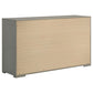 Ives - 6-Drawer Dresser Cabinet - Gray High Gloss