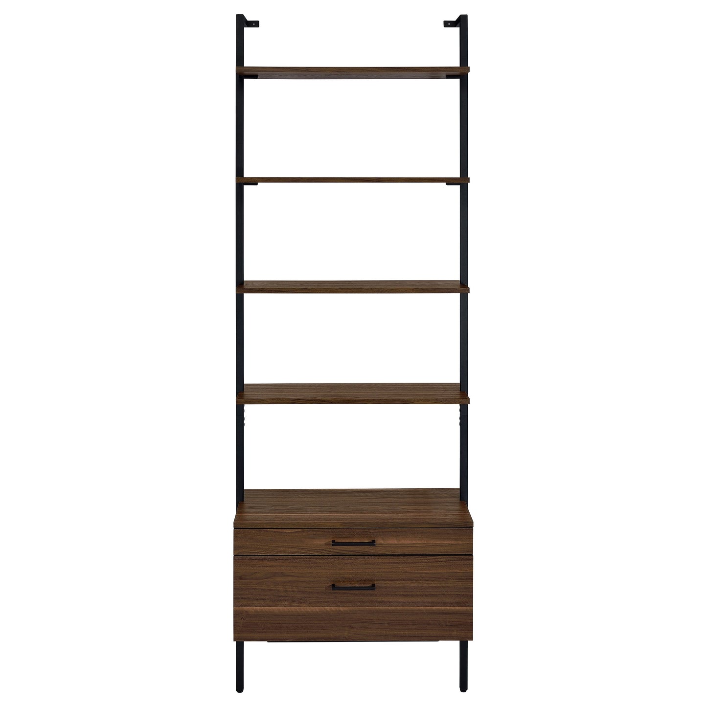 Owens - 3-Piece Wall Mounted Bookshelf Set - Walnut