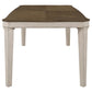 Ronnie - Starburst Dining Table - Nutmeg And Rustic Cream