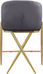 Xavier - Counter Stool with Gold Legs