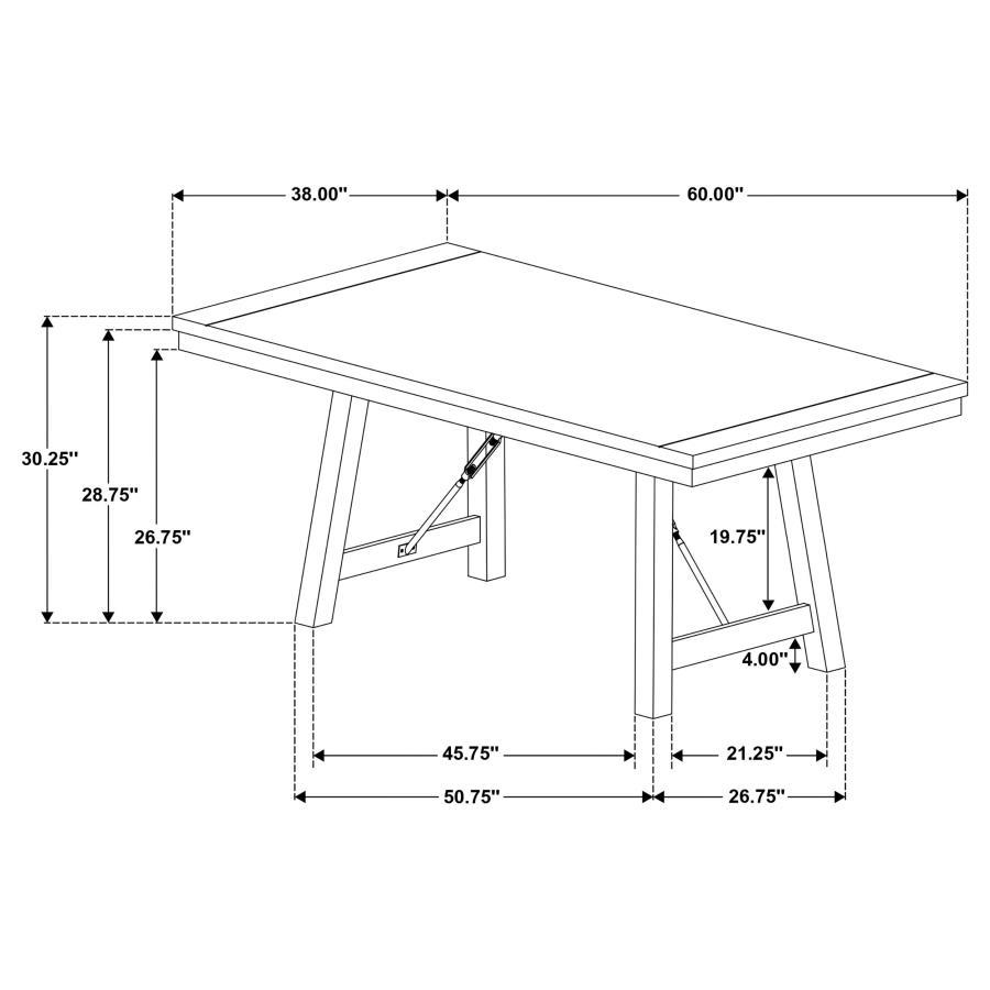 Newport - Rectangular Trestle Dining Table Set