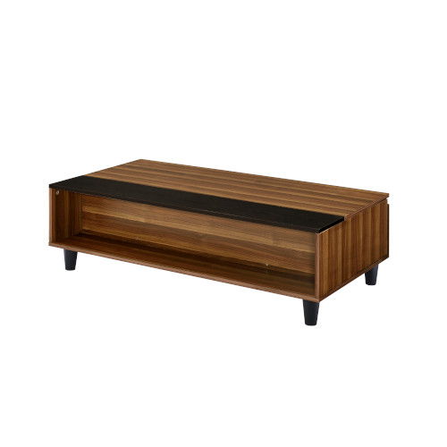 Avala - Coffee Table - Walnut & Black