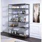 Vonara - Bookshelf - Rustic Gray Oak & Chrome