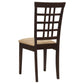 Kelso - Lattice Back Dining Side Chair (Set of 2) - Cappuccino