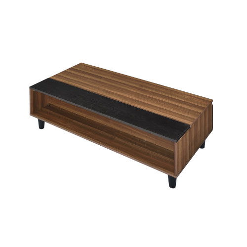 Avala - Coffee Table - Walnut & Black