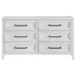 Marielle - 6-Drawer Bedroom Dresser - Distressed White