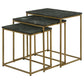 Medora - 3-Piece Nesting Table With Marble Top