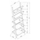 Colella - 5-Shelf Ladder Bookcase - Cappuccino