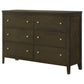 Wilkes - 6-Drawer Dresser Cabinet - Dark Cocoa