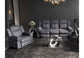 U2200 - Reclining Sofa, Console Glider Reclining Loveseat And Glider Recliner - Granite