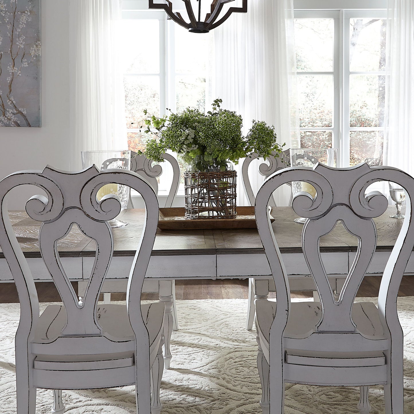 Magnolia Manor - Splat Back Side Chair - White