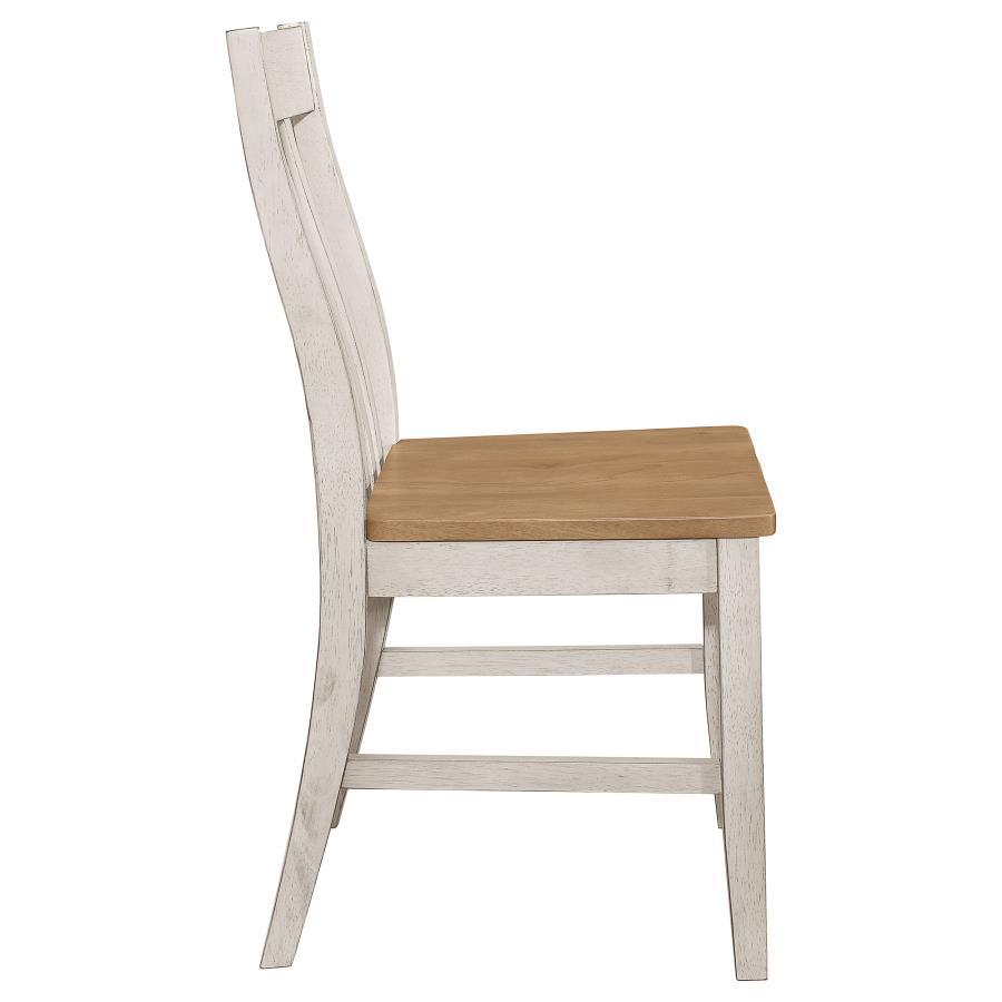 Kirby - Wood Dining Side Chair (Set of 2) - Rustic Off White