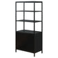 Amherst - 3-Shelf Radio Weave Cane Metal Accent Cabinet