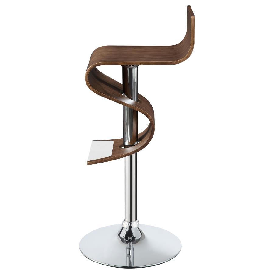 Covina - Adjustable Bar Stool - Walnut