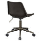 Carnell - Adjustable Height Office Chair With Casters - Brown And Rustic Taupe