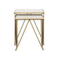 Bette - 2 Piece Nesting Table Set - White And Gold