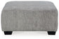 Pembrey - Pewter - Oversized Accent Ottoman