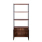 Sara - Bookshelf - Espresso PU, Walnut & Sandy Black