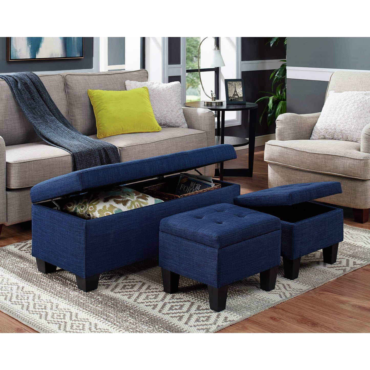 Ethan - 3Pk Storage Ottoman