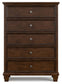 Danabrin - Brown - Five Drawer Chest